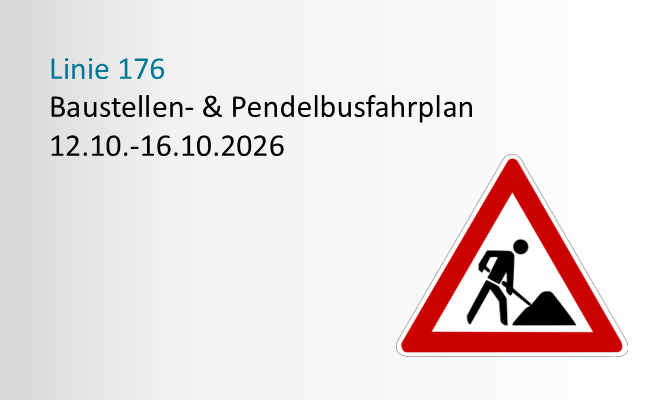 Baustellenfahrplan Linie 176